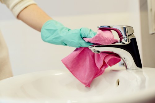 Bathroom deep cleaning as part of a one-off cleaning visit