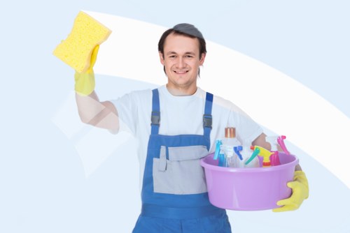 Cleaning a modern Brixton meeting room and communal office area