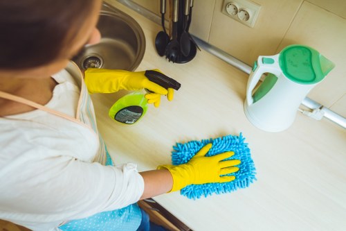 Thorough tenancy cleaning in a Brixton living room