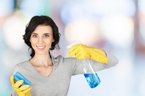 Local technician treating a fabric stain in a Brixton home
