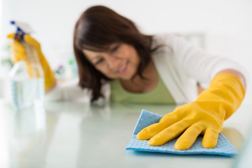 Local cleaning team preparing a Brixton property for new occupants
